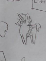 Size: 4608x3456 | Tagged: safe, artist:acid flask, oc, oc only, pony, unicorn, 2d, art dump, graphite drawing, male, paper, pointy ponies, sash, short tail, sketch, sketch dump, stallion, tail, traditional art