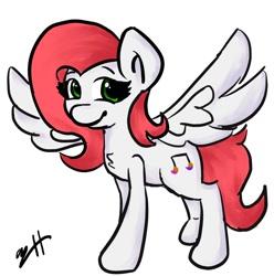 Size: 1070x1080 | Tagged: safe, artist:biscotti5000, oc, oc only, pegasus, pony, female, pegasus oc, simple background, solo, white background