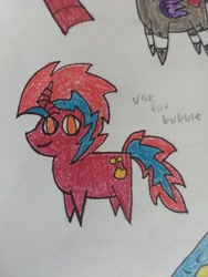 Size: 3456x4608 | Tagged: safe, artist:acid flask, oc, oc only, oc:acid flask, pony, unicorn, art dump, colored, curved horn, horn, looking at you, male, paper, pointy ponies, sketch, sketch dump, sketchbook, smiling, smiling at you, stallion