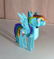 Size: 850x940 | Tagged: safe, artist:angelwingsmlpfim, rainbow dash, pony, g4, craft, papercraft