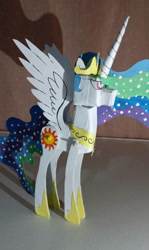 Size: 690x1158 | Tagged: safe, artist:angelwingsmlpfim, princess celestia, g4, craft, papercraft