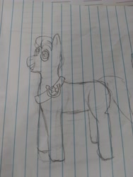 Size: 4608x3456 | Tagged: safe, artist:acid flask, hitch trailblazer, earth pony, pony, g5, art dump, lined paper, looking at you, male, missing cutie mark, palindrome get, paper, sketch, sketch dump, smiling, smiling at you, stallion