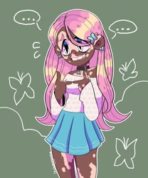 Size: 2500x3000 | Tagged: safe, artist:itssummerok, fluttershy, human, g4, clothes, female, high res, humanized, solo, vitiligo