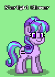 Size: 600x840 | Tagged: safe, starlight glimmer, pony, pony town, g4, equal cutie mark, equality, evil starlight, green background, simple background, solo