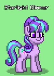 Size: 600x840 | Tagged: safe, starlight glimmer, pony, pony town, g4, evil starlight, green background, simple background, solo