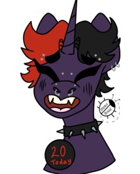 Size: 719x891 | Tagged: safe, artist:bug, oc, pony, age, birthday, fursona, nose piercing, nose ring, piercing