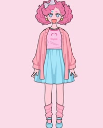 Size: 720x897 | Tagged: safe, artist:bug, pinkie pie, human, g4, clothes, humanized, solo