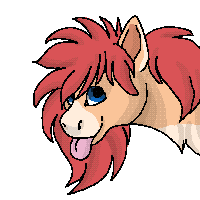 Size: 200x200 | Tagged: safe, artist:galaxylatte, oc, oc only, earth pony, pony, animated, bouncing, gif, long hair, long mane, moving, pixel art, pixelated, simple background, solo, tongue out, transparent background