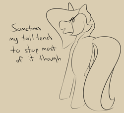 Size: 3146x2863 | Tagged: safe, artist:sile-animus, oc, oc:sile, pony, unicorn, anus, balls, butt, dialogue, high res, male, nudity, plot, ponut, solo, text, tumblr