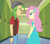 Size: 3335x2951 | Tagged: safe, artist:3d4d, fluttershy, sandalwood, human, equestria girls, g4, duo, female, high res, lockers, male, ship:sandalshy, shipping, straight