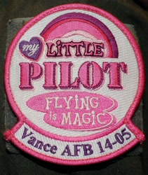 Size: 642x760 | Tagged: safe, g4, 2013, air force, badge, logo parody, military, morale patch, my little pilot, no pony, nostalgia, patch, vance afb 14-05
