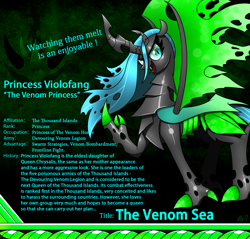 Size: 2340x2234 | Tagged: safe, artist:questionmarkdragon, oc, oc only, changeling, changeling queen, changeling queen oc, eyelashes, female, green changeling, high res, parent:queen chrysalis, raised hoof, smiling, solo, story included