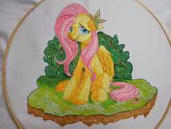 Size: 1024x769 | Tagged: safe, artist:lightdragon1988, fluttershy, pony, g4, cross stitch, embroidery, female, irl, photo, solo, traditional art