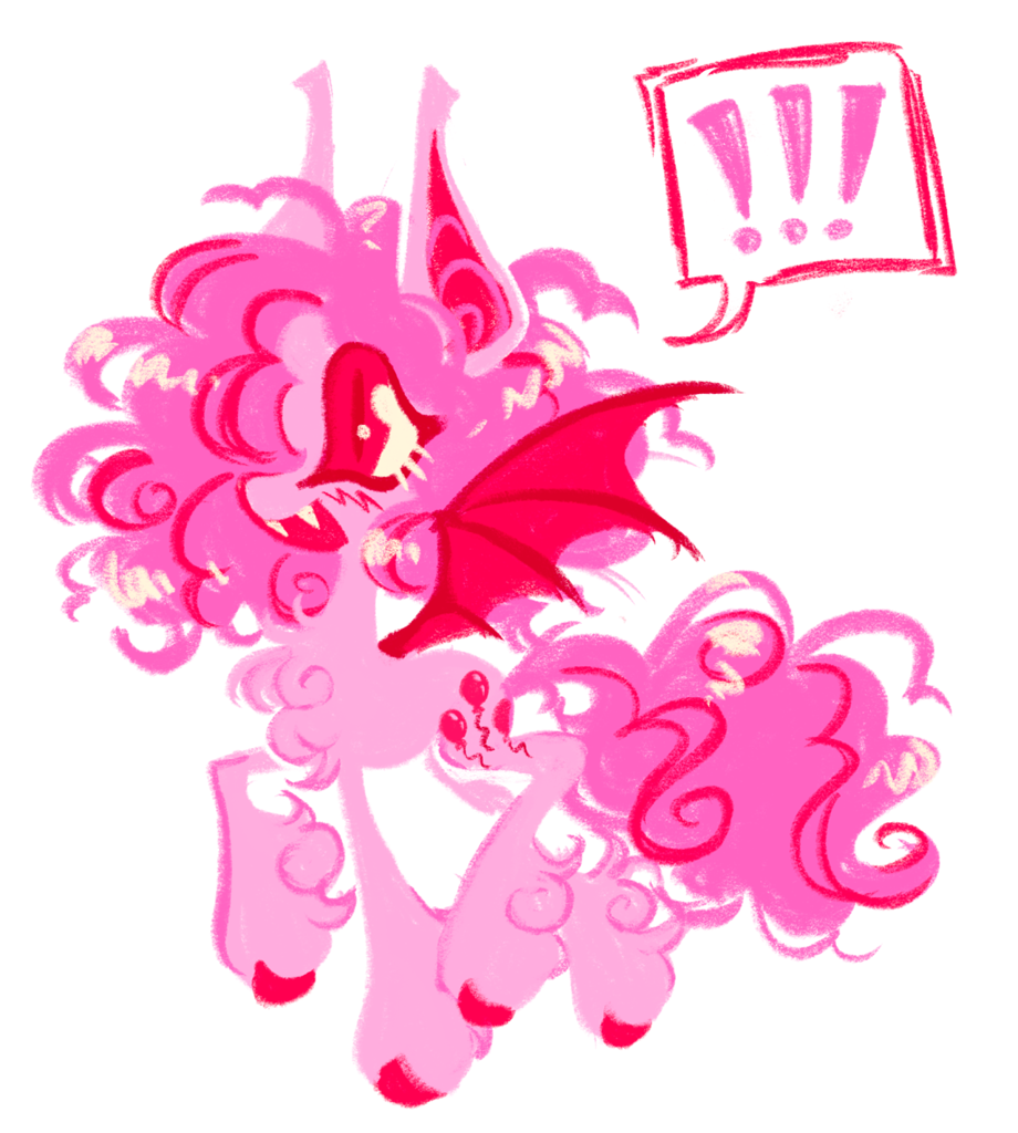 #3085520 - safe, artist:peaceandlove26, pinkie pie, bat pony, pony, g4 ...