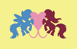 Size: 1024x649 | Tagged: safe, artist:mustaphatr, earth pony, pegasus, pony, equestria at war mod, cloudsdale, flag, ponyville, ponyville flag, wings