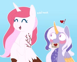 Size: 1280x1024 | Tagged: safe, artist:orcabunnies, oc, oc only, alicorn, pony, duo