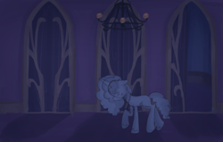 Size: 1115x711 | Tagged: safe, anonymous artist, misty brightdawn, pony, unicorn, series:misty pov, g5, corridor, jewelry, medallion, necklace