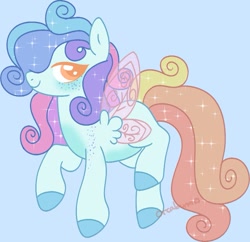 Size: 835x807 | Tagged: safe, artist:orcabunnies, oc, oc only, butterfly, butterfly pony, hybrid, pony, butterfly wings, solo, wings
