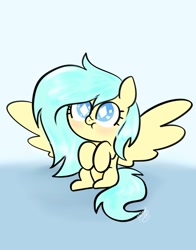 Size: 1074x1368 | Tagged: safe, artist:petaltwinkle, oc, oc only, pegasus, pony, palindrome get, solo, spread wings, wings
