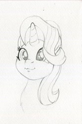 Size: 2670x4055 | Tagged: safe, artist:invalid-david, starlight glimmer, pony, unicorn, g4, monochrome, pencil drawing, sketch, solo, traditional art