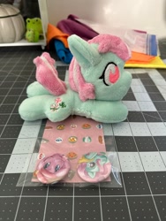 Size: 1536x2048 | Tagged: safe, artist:hibiscusstitch, minty, earth pony, pony, g3, female, irl, photo, plushie, solo