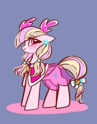 Size: 1074x1368 | Tagged: safe, artist:petaltwinkle, oc, oc only, oc:petal twinkle, pony, clothes, simple background, solo