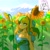 Size: 2480x2480 | Tagged: safe, artist:katputze, oc, oc only, oc:crimson sunset, earth pony, anthro, clothes, cottagecore, dress, female, flower, high res, mare, mountain, redraw, solo, sundress, sunflower