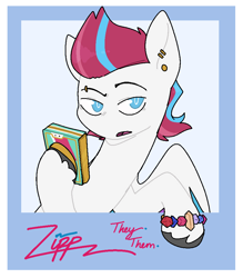 Size: 858x978 | Tagged: safe, artist:orionofthestars, zipp storm, pegasus, pony, g5, female, looking at you, mare, open mouth, signature, solo, wings