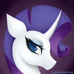 Size: 2000x2000 | Tagged: safe, artist:margaritaenot, rarity, pony, unicorn, g4, gradient background, high res, solo