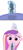 Size: 602x1325 | Tagged: safe, artist:final7darkness, princess cadance, queen chrysalis, pony, comic:the shrunken changeling ruler, g4, crying, giant pony, glowing, glowing horn, happy, holding a pony, hoof shoes, horn, levitation, looking down, looking up, macro, macro/micro, magic, micro, smiling, teary eyes, telekinesis, underhoof