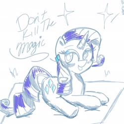 Size: 2048x2048 | Tagged: safe, artist:marzipun, rarity, pony, unicorn, g4, female, high res, lying down, prone, solo