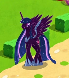 Size: 372x420 | Tagged: safe, gameloft, screencap, twilight sparkle, alicorn, pony, g4, my little pony: magic princess, nightmare twilight, nightmarified, solo