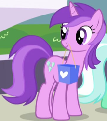 Size: 364x410 | Tagged: safe, screencap, amethyst star, lyra heartstrings, sparkler, pony, unicorn, friendship is magic, g4, background character, background pony, cropped, female, horn, mare, mouth hold, solo focus