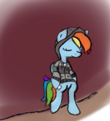 Size: 871x962 | Tagged: safe, artist:phillnana, rainbow dash, pegasus, pony, g4, bipedal, clothes, female, hoodie, mare, sketch, solo