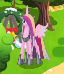 Size: 330x381 | Tagged: safe, gameloft, screencap, princess cadance, pony, g4, my little pony: magic princess, evil cadance, evil counterpart, looking at you, mirror universe