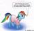 Size: 500x448 | Tagged: safe, artist:el-yeguero, rainbow dash, pegasus, pony, g4, clothes, dialogue, female, folded wings, mare, nightgown, signature, simple background, solo, speech bubble, white background, wings, wings down, wings under clothes