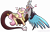 Size: 3313x2099 | Tagged: safe, artist:sugarkittycat04, discord, fluttershy, draconequus, pegasus, pony, g4, blushing, duo, facial hair, female, floppy ears, goatee, heart, high res, horns, interspecies, looking at each other, looking at someone, male, redraw, ship:discoshy, shipping, simple background, straight, transparent background, wings