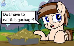 Size: 2160x1364 | Tagged: safe, artist:mrstheartist, oc, oc only, oc:seb the pony, pegasus, pony, dialogue, digital art, looking at you, male, open mouth, solo, speech bubble, talking to viewer, text