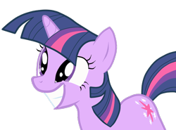 Size: 814x602 | Tagged: safe, artist:jimthecactus, twilight sparkle, pony, unicorn, g4, the cutie mark chronicles, big smile, cute, female, grin, mare, simple background, smiling, solo, squee, transparent background, twiabetes, unicorn twilight, vector
