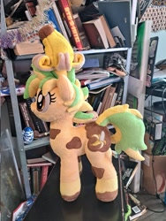 Size: 1536x2048 | Tagged: safe, artist:timbananas, oc, oc only, pony, banana, food, hat, irl, photo, plushie, solo