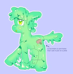 Size: 1528x1547 | Tagged: safe, artist:funnyhat12, oc, oc only, goo, goo pony, original species, pony, adoptable, simple background, solo