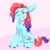 Size: 1500x1500 | Tagged: safe, artist:funnyhat12, jazz hooves, earth pony, pony, g5, gradient background, sitting, solo