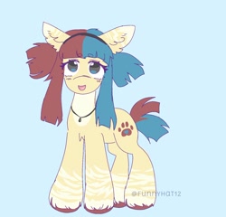 Size: 1550x1485 | Tagged: safe, artist:funnyhat12, oc, oc only, earth pony, pony, adoptable, hair holder, jewelry, necklace