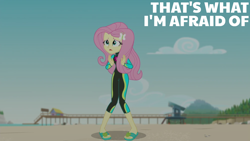 Size: 1920x1080 | Tagged: safe, edit, edited screencap, editor:quoterific, screencap, fluttershy, human, equestria girls, equestria girls specials, g4, my little pony equestria girls: better together, my little pony equestria girls: forgotten friendship, clothes, solo, swimsuit