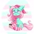 Size: 1525x1526 | Tagged: safe, artist:funnyhat12, minty, earth pony, pony, g3, christmas, clothes, coffee, gradient background, hat, holiday, santa hat, scarf, socks, solo
