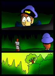 Size: 576x796 | Tagged: safe, artist:neoncabaret, human, comic:derpy's wish, comic, forest, morning
