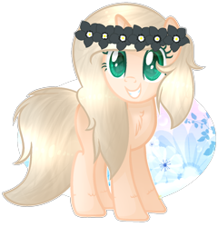 Size: 1302x1358 | Tagged: safe, artist:angellightyt, oc, oc only, pony, unicorn, base used, eyelashes, female, floral head wreath, flower, grin, horn, mare, simple background, smiling, solo, transparent background, unicorn oc