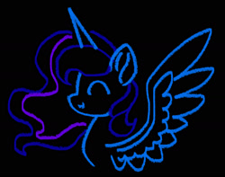 Size: 1550x1220 | Tagged: safe, artist:astralune, princess luna, alicorn, pony, g4, black background, bust, simple background, smiling