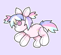 Size: 1405x1280 | Tagged: safe, artist:funnyhat12, oc, oc only, earth pony, pony, plushie, pony plushie, simple background, solo