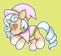 Size: 1405x1280 | Tagged: safe, artist:funnyhat12, oc, oc only, pony, unicorn, glasses, plushie, pony plushie, simple background, solo